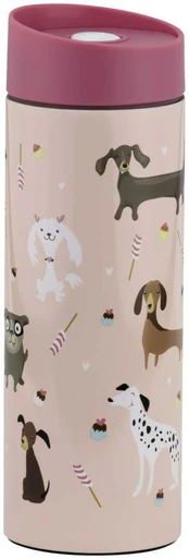 Ambition Termo puodelis Pets 400 ml psy rožinis AMBITON