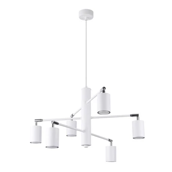 Chandelier LEMMI 6 white gaismeklis