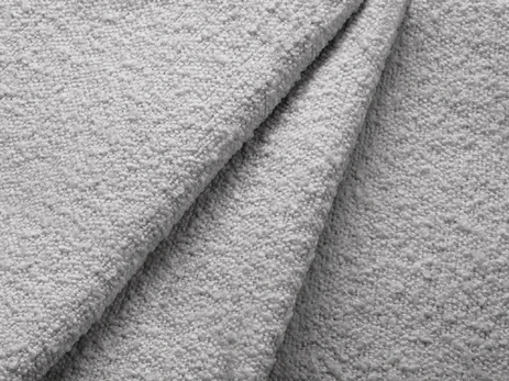 Boucle Modular Left Corner Sofa, "Lupine", 4 Seats, 260x177x70, Light Grey