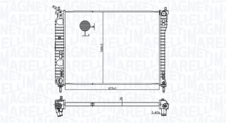 Variklio radiatorius MAGNETI MARELLI 350213179800 kaina