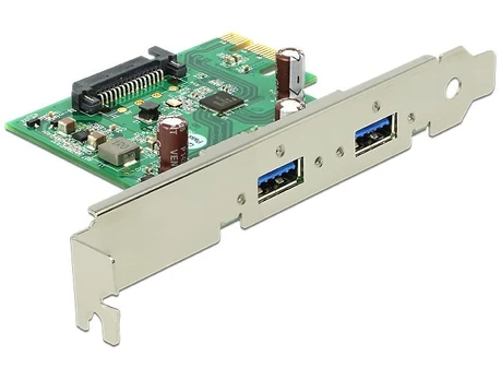 „Delock PCIe IOI“ > USB 3.0 2 prievadų žemo profilio forma
