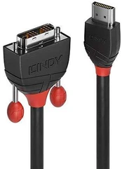 Lindy HDMI an DVI-D Single Link Kabelis Juodas Line 10m
