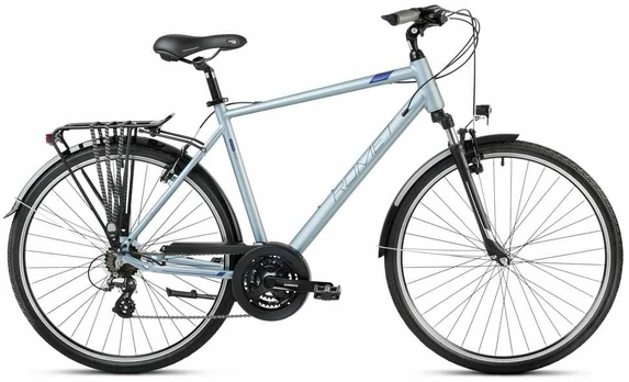 Dviratis Romet Wagant 1 2024 silver-blue-19" / M