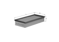 Oro filtras MAHLE LX583 kaina