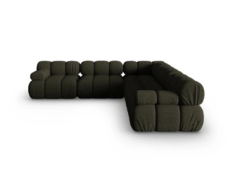 Kampinė sofa, Bellis, 5 vietų, 282x282x70, Amazon Green