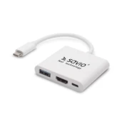 „Savio“ USB-C stotis / replikatorius (AK-48) kaina