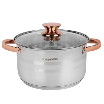 Puodas nerūd. pl. 18cm 2.7L indukc. BARI