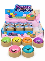 Kids Fun Squishy Dumpling žaislas su blizgučiais 5,5 cm kaina