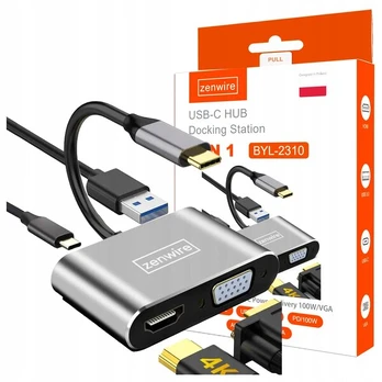 Šakotuvas Zenwire USB-C stotelė / replikatorius (1022000744)