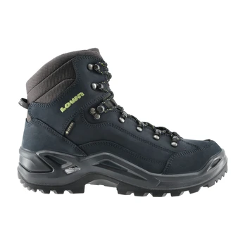 LOWA Renegade GTX Mid Dark Blue/Lime Vyriški žygio batai