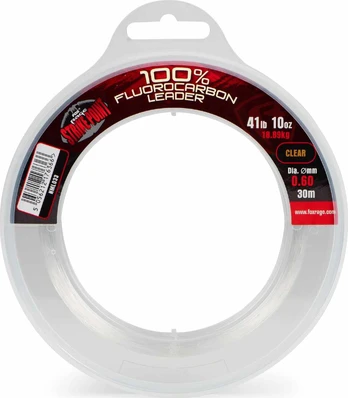 Fluorokarboninis lyderio valas Fox Rage Strike Point Fluorocarbon, 0,6 mm, 30 m