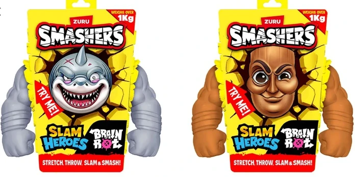 SMASHERS Slam Heroes Tamprus herojus "Brainrot", 18 cm