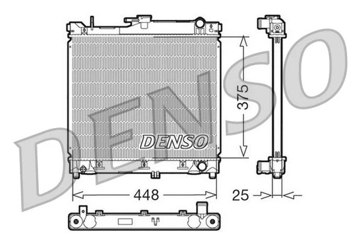 Radiatorius, variklio aušinimas DENSO DRM47014