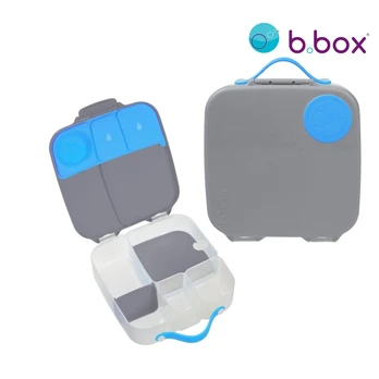 b.box Lunchbox - konteineris vakarienei, pietums | Mėlynas skalūnas