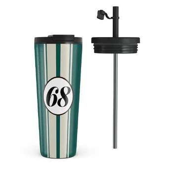 Classic Racing - Travel Mug, 700 ml / Flap & Straw Set