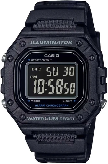 Laikrodis CASIO MEN'S WATCH W-218H-1B + BOX