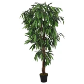Dirbtinis mango medis, žalios spalvos, 150cm, 600 lapų kaina