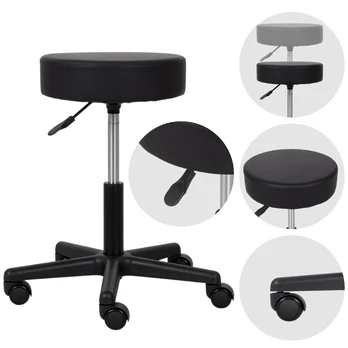 Kosmetologinė meistro kėdutė Timo Comfy Base black