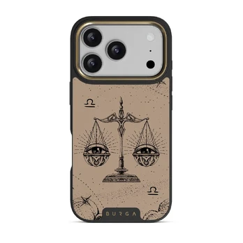 Libra - iPhone 17 Pro Case, Elite Dark (MagSafe) / Gold / Beige