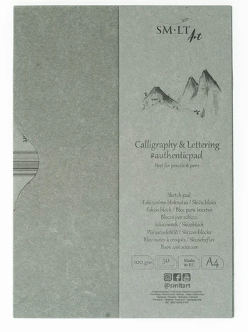 Rašomasis popierius Smiltainis Calligraphy Sketch Pad, A4, 100 g/m², 50 vnt.