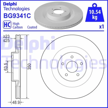Stabdžių diskas DELPHI BG9341C