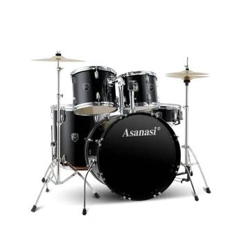Būgnų komplektas Asanasi Q900-Black + lėkštės
