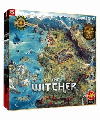 Puzzle Good Loot: The Witcher - The Northern Realms Map, 1000 elementów