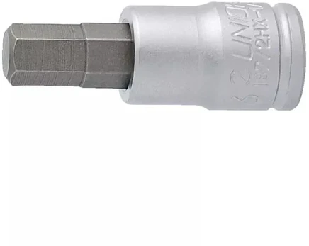 UNIOR 1/4'' galvutė su šešiakampiu raktu 6