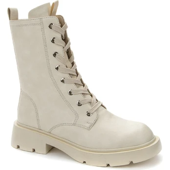 Pašiltinti aulinukai moterims, Smėlio, WARM BOOTS