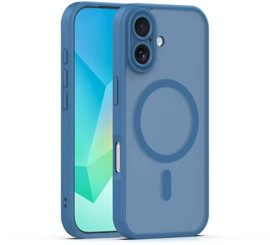 Dėklas Telforceone Mag Matt case for iPhone 17 6,3'' dark mėlynas camera protection