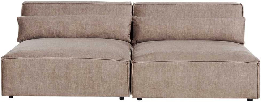Beliani Dvivietė modulinė sofa HELLNAR, šviesiai ruda