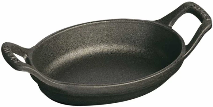 STAUB Ovalus mini kepimo ir gratino indas 250 ml, juodas