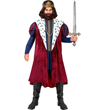 „KING“ (striukė, berankovis paltas, karoliai, karūna)