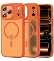 Matinis oranžinis dėklas Apple iPhone 17 Pro telefonui "Tech-Protect Magmat Magsafe"