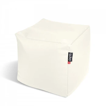 Pufas Qubo™ Cube, dirbtinė oda, kreminis