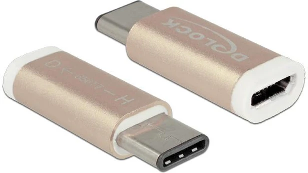 Delock adapteris USB 2.0 Micro-B moteriškas > USB Type-C™ 2.0 vyriškas vario spalvos