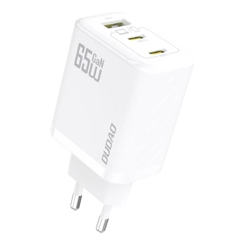 Dudao A29EU Adapteris 65Watt 2xUSB-C 1xUSB-A Hvid