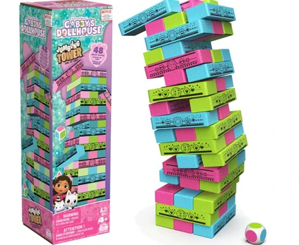 Gabi Cat House Spin Master jenga klibantis bokštas