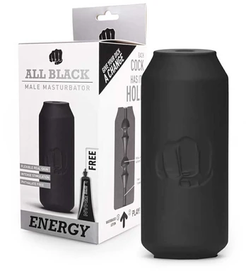 All Black All Juodas Energy Masturbator