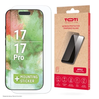 Ekrano apsauga TOTI TEMPERED iPhone 17/17 Pro, skairi
