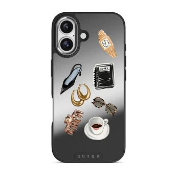Boss Babe - iPhone 17 Case, Elite Mirror Dark (MagSafe) / Silver