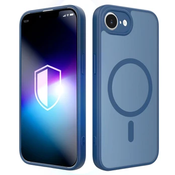 Dėklas 3MK Misty MagCase do Apple iPhone 16e / 17e mėlyna
