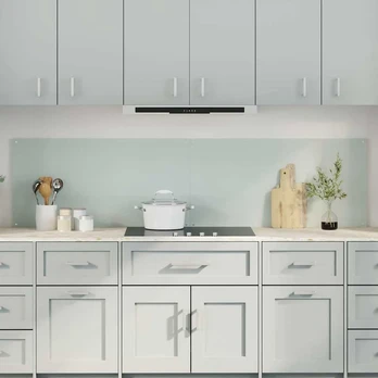 Virtuvės užpakalinė plokštė 2 pcs Balta 100 x 50 cm