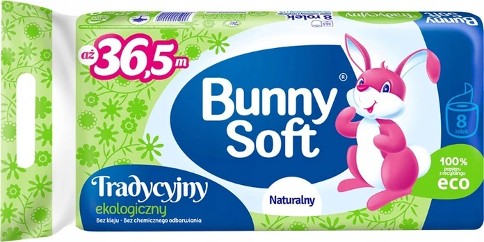 Tualetinis popierius Bunny Soft Bunny Soft, 1 sl, 8 vnt.