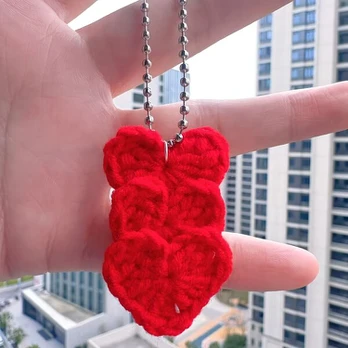 Raktų pakabukas, Pink Three Love Charms