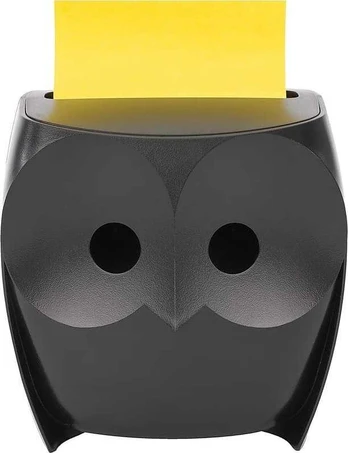Post-it Z-Notes Owl Note Dozatorius (+2 pagalvėlės) juodas