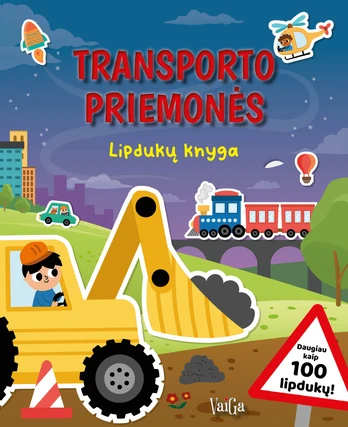 Transporto priemonės. Lipdukų knyga