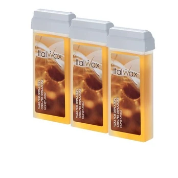 Depiliacinis vaškas Italwax Honey, 100ml x3