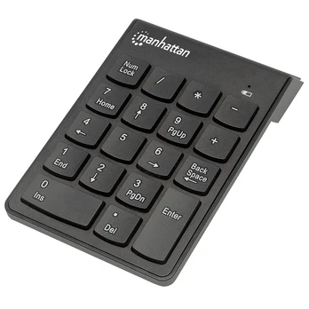 Keypad wireless numeric asynchronous 18 keys black