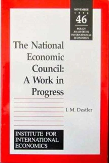 National Economic Council – A Work in Progress